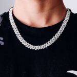 Special Offer: 12MM Wide Double Row Moissanite Silver Cuban Chain - Image 9