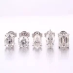 Diva 6ctw Moissanite/Lab diamond Stud Earrings