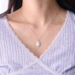 *3CT Moissanite Pear Cut Pendant Necklace - Image 4