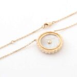 *16-Inch customizable pendant Necklace with Moissanite and White Shell - Image 3