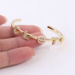 *Moissanite Pavé Letters and Smiley Face Bracelet - Image 3