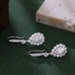 *Radiant Pear Cut Moissanite Drop Earrings - Image 6