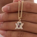 *Charming Moissanite Ghost Pendant  – The Perfect Halloween Gift - Image 7