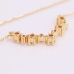 *Twinkling Stars: 18-Inch Curved Bar Necklace - Image 3