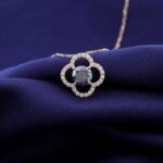 *16-Inch Luminous Clover Pendant Necklace with Halo - Image 7