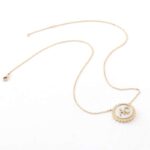 *16-Inch customizable pendant Necklace with Moissanite and White Shell - Image 4