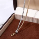 Round Cut Lab Diamond Bracelet Double Row Rope Tennis Style - Image 3