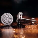 *Mesmerizing VVS Moissanite White Gold Cluster Stud Earrings - Image 6