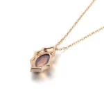 *Marquise Cut Lab Gemstone Solitaire Pendant Charm (Pendant Only) - Image 2