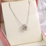 Annular Prosperity Pendant | Dual-Tone 18K Yellow Gold Accents with Diamond (Pendant Only)​ - Image 5