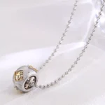 Annular Prosperity Pendant | Dual-Tone 18K Yellow Gold Accents with Diamond (Pendant Only)​ - Image 3