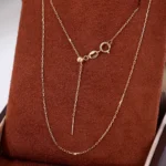 Adjustable Necklace Chain Sliding Ball Mechanism Versatile Layering Style - Image 3
