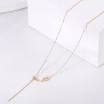 Adjustable Necklace Chain Sliding Ball Mechanism Versatile Layering Style