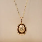 18K Yellow Gold Spinning Dharma Pendant | Diamond Accents and Rotating Base(Pendant Only) - Image 7