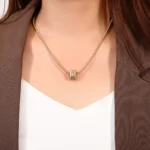 Prosperity and Fortune diamond Necklace​ | Diamonds on 18K Yellow Gold (Pendant Only)​ - Image 7
