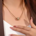 Prosperity and Fortune diamond Necklace​ | Diamonds on 18K Yellow Gold (Pendant Only)​ - Image 9