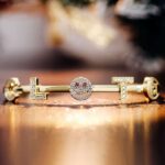 *Moissanite Pavé Letters and Smiley Face Bracelet - Image 6