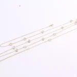 *Stunning Bezel-Set Moissanite Necklace