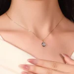Radiance Solitaire Pendant | Oval-Cut Lab Diamond in 18K Gold Gold (Pendant Only)
