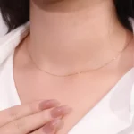 Adjustable Necklace Chain Sliding Ball Mechanism Versatile Layering Style - Image 2