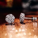 *Elegant Round Cut White Gold Moissanite Earrings - Image 3
