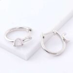 *Elegant Horseshoe Design Hoop Earrings