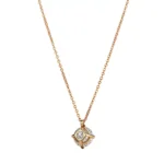 Aureate Solitaire Pendant | 1ct Round Lab Diamond Pendant in 18K Yellow Gold - Image 3