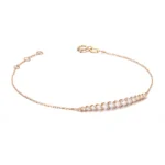 Diamond Radiance Bracelet | 18K Yellow Gold Chain with Graduated Round-Cut Lab Diamonds​ - Image 2