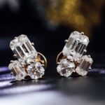 *Emerald Asscher Moissanite Stud Earrings - Image 2