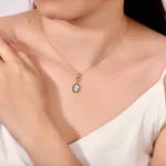 Oval Lab Diamond Pendant | 2ct Oval-Cut Lab Diamond 18K Gold Pendant(pendant only) - Image 7