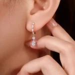 Pear Whisper Earrings | Pear & Marquise Lab Diamond Drop Earrings in 18K Yellow Gold