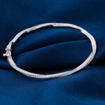 *Spiral Pave moissanite Bangle - Image 4