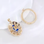 Dual Use 3.6ct Oval Lab Sapphire Pendant Necklace and Ring, Versatile Anniversary Jewelry - Image 5
