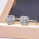 *Gorgeous VVS Moissanite Asscher Cut Drop Earrings - Image 3