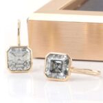 *Gorgeous VVS Moissanite Asscher Cut Drop Earrings - Image 4