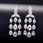 *pear and marqiuse moissanite drop earrings - Image 4