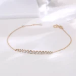 Diamond Radiance Bracelet | 18K Yellow Gold Chain with Graduated Round-Cut Lab Diamonds​ - Image 7