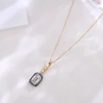 Emerald Cut Solitaire Pendant | 2ct Emerald-Cut Lab Diamond in 18K Gold(Pendant Only) - Image 5