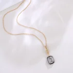 Emerald Cut Solitaire Pendant | 2ct Emerald-Cut Lab Diamond in 18K Gold(Pendant Only) - Image 6