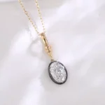 Oval Lab Diamond Pendant | 2ct Oval-Cut Lab Diamond 18K Gold Pendant(pendant only) - Image 6