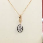 Oval Lab Diamond Pendant | 2ct Oval-Cut Lab Diamond 18K Gold Pendant(pendant only) - Image 5