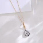 ​Pear Solitaire Pendant | 3ct Pear-Cut Lab Diamond Pendant in 18K Gold (Pendant Only)​ - Image 7