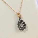 Pear of Starlight Pendant | 18K Waterfall-Inspired Diamond Pendant with Diamond Halo(Pendant Only) - Image 5