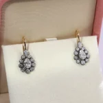 Luxury Pear Duo Earrings | 2ctw Pear-Cut Lab Diamond Earrings in 18K Sun-Gold - Image 7