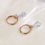 Pear Drop Elegance Earrings | Pear-Cut Lab Diamond Dangles in 18K Yellow Gold
