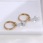 Pear Drop Elegance Earrings | Pear-Cut Lab Diamond Dangles in 18K Yellow Gold - Image 6