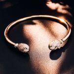 *Fabergé Inspired Gold Moissanite Bracelet with Guilloché Enamel Eggs - Image 6