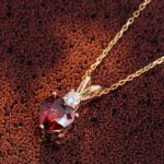 *1.2 CT Heart-Shaped Ruby Gem Pendant Necklace - Image 8