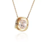 2.56ct Classic Customized Shape Moissanite Pendant - Image 2