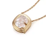 2.56ct Classic Customized Shape Moissanite Pendant - Image 3